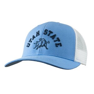 Utah State Aggie Bull Mesh Snapback Cap
